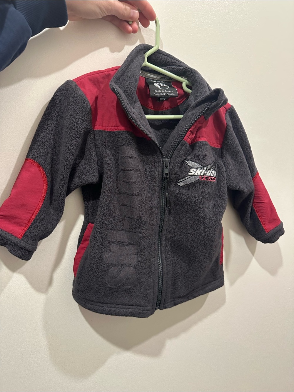 Ski-Doo Gray & Red Kids Fleece Jacket